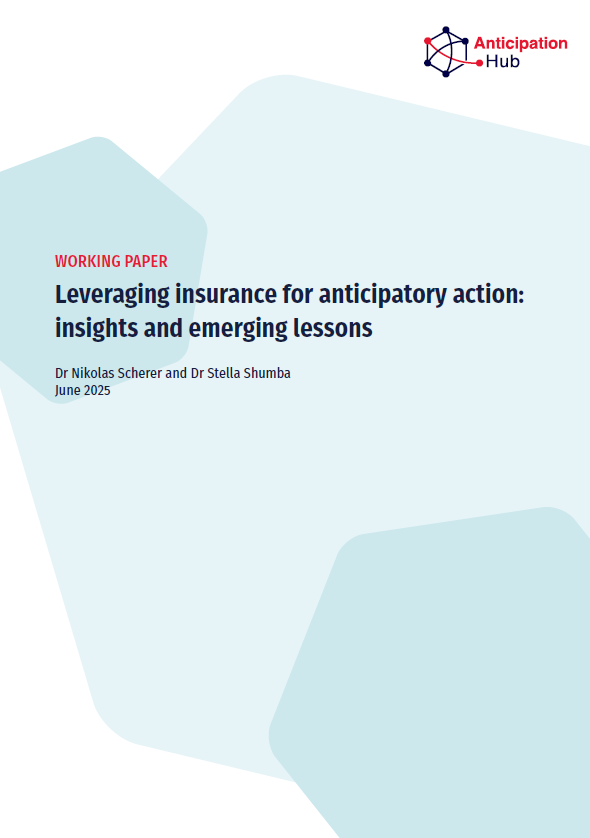 Leveraging insurance for anticipatory action: insights and emerging lessons